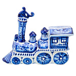 Штоф 1 л "Паровоз". Гжель