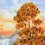 Картина янтарная "Пейзаж №5" 21х15 см, фотография 2. Интернет-магазин ЛАВКА ПОДАРКОВ