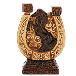 -0,75л Фарфор ШТОФ "Подкова" в цвете и золоте 0,75л в комплекте