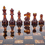 Шахматы с инкрустацией и фигурами из янтаря 28х28 см, фотография 3. Интернет-магазин ЛАВКА ПОДАРКОВ