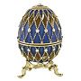 Пасхальное яйцо-шкатулка с часами. Традиции Фаберже, фотография 1. Интернет-магазин ЛАВКА ПОДАРКОВ