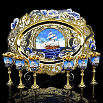 /6прс Златоуст Винный питейный набор "Парус" в П/У 