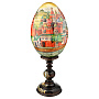 Деревянное пасхальное яйцо на подставке "Москва. Кремль", фотография 2. Интернет-магазин ЛАВКА ПОДАРКОВ