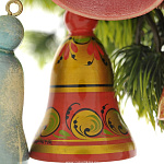 0021033 Хохлома Елочная игрушка "Колокольчик"60*45мм 08290060045