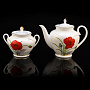 Чайный сервиз на 6 персон "Маки". Форма Весенняя-2. ИФЗ, фотография 2. Интернет-магазин ЛАВКА ПОДАРКОВ