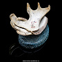 Сувенирный нож на подставке из кости "Белый орел", фотография 4. Интернет-магазин ЛАВКА ПОДАРКОВ
