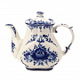 Чайник "Знакомство". Гжель, фотография 4. Интернет-магазин ЛАВКА ПОДАРКОВ
