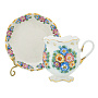 Кофейная пара "Тюльпан". Гжель в цвете, фотография 4. Интернет-магазин ЛАВКА ПОДАРКОВ