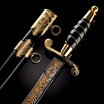 0064606/3548 Златоуст КОРТИК МОРСКОЙ (лак,клинок-золото) KRM-3548