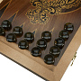 Нарды с янтарными фишками "Золотой питон" 60х30 см, фотография 5. Интернет-магазин ЛАВКА ПОДАРКОВ