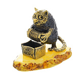 0045806/2004 Сувенир Кот Уличный музыкант Сувенир (белый)