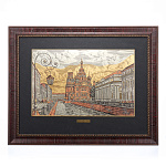 /42*55см Офорт цветной "СПБ. Вид на Храм Спаса-на -крови"