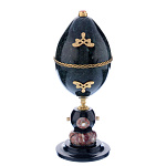 0039541/9152  ШКАТУЛКА "ЯЙЦО" змеевик 70*70*185мм 750гр