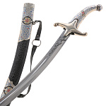 0072195 Оружие сувенирное ШАШКА "ПЕРСИЯ"с гардой Эмаль, голубая