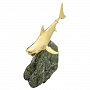 Скульптура на подставке из камня "Акула. Железная хватка", фотография 2. Интернет-магазин ЛАВКА ПОДАРКОВ
