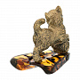 Статуэтка с янтарем "Котенок с клубком", фотография 4. Интернет-магазин ЛАВКА ПОДАРКОВ