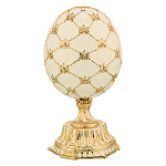 100093 -РС-0655-01 Традиции ФАБЕРЖЕ Сувенир ЯЙЦО пасхальное ДВОЙНОЕ С КОРЗИНКОЙ