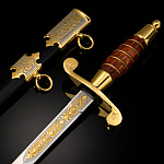  Златоуст  КОРТИК ОФИЦЕРСКИЙ рукоять-орех