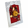 Настольное янтарное панно "Открытка с цветами" 23х18 см, фотография 2. Интернет-магазин ЛАВКА ПОДАРКОВ