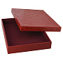 Подарочная упаковка из экокожи красная 41,5х31х6,5 см, фотография 2. Интернет-магазин ЛАВКА ПОДАРКОВ