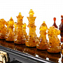 Шахматы-шашки янтарные "Амбассадор" 32х32 см, фотография 7. Интернет-магазин ЛАВКА ПОДАРКОВ