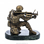 Бронзовая скульптура "Спецназовец с гранатометом", фотография 1. Интернет-магазин ЛАВКА ПОДАРКОВ