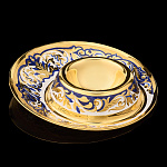 Подставка под яйцо с позолотой и эмалью. Златоуст