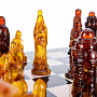 Шахматы с янтарными фигурами "Ледовое побоище" 48х48 см, фотография 6. Интернет-магазин ЛАВКА ПОДАРКОВ