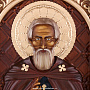 Икона деревянная "Сергий Радонежский" 75х65 см, фотография 3. Интернет-магазин ЛАВКА ПОДАРКОВ