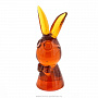 Статуэтка из янтаря "Умный кролик", фотография 2. Интернет-магазин ЛАВКА ПОДАРКОВ