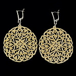 Серьги из бивня мамонта "Кружева"