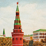 Картина янтарная "Большой Кремлевский дворец" 60х40 см, фотография 3. Интернет-магазин ЛАВКА ПОДАРКОВ