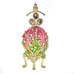 Традиции ФАБЕРЖЕ Сувенир ЯЙЦО пасхальное Ландыши РС-0576-04