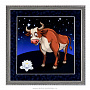 Панно настенное "Китайский гороскоп. Год быка" 54х54см, фотография 1. Интернет-магазин ЛАВКА ПОДАРКОВ