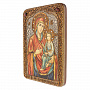 Икона из мореного дуба "Божья Матерь Скоропослушница" 21х29 см, фотография 3. Интернет-магазин ЛАВКА ПОДАРКОВ