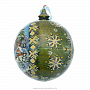 Новогодний елочный шар с росписью "Зима. Сельский храм", фотография 2. Интернет-магазин ЛАВКА ПОДАРКОВ