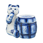 0063348  ГЖЕЛЬ медовница " МЕДВЕДЬ СЛАСТЕНА" высота 16 см