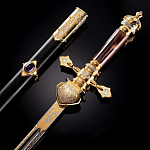  Златоуст  Кортик "ЦАРСКАЯ ОХОТА" Аметист, в ПУ