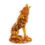 Статуэтка из янтаря "Волк", фотография 1. Интернет-магазин ЛАВКА ПОДАРКОВ