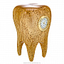 Настольные часы из карельской березы "Зуб", фотография 2. Интернет-магазин ЛАВКА ПОДАРКОВ