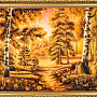 Картина янтарная "Рассвет в лесу" 40х60 см, фотография 3. Интернет-магазин ЛАВКА ПОДАРКОВ