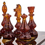 Шахматы из мореного дуба с янтарными фигурами 45х45 см, фотография 8. Интернет-магазин ЛАВКА ПОДАРКОВ