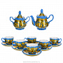 Чайный сервиз на 6 персон "Кудрина". Хохлома, фотография 1. Интернет-магазин ЛАВКА ПОДАРКОВ