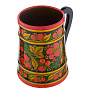 Кружка "Клубника". Хохлома, фотография 4. Интернет-магазин ЛАВКА ПОДАРКОВ