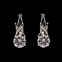 Серьги с фианитовыми вставками 6,96 гр. Серебро 925*, фотография 2. Интернет-магазин ЛАВКА ПОДАРКОВ