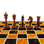 Шахматы с инкрустацией и фигурами из янтаря "Бриз" 42х42 см, фотография 4. Интернет-магазин ЛАВКА ПОДАРКОВ