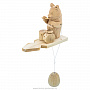 Богородская деревянная игрушка "Медведь за ударными инструментами", фотография 3. Интернет-магазин ЛАВКА ПОДАРКОВ