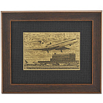  /16*21см Офорт черно-белый "Гражданская авиация"  