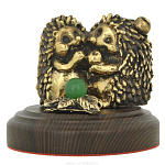 139218 Бронза Скульптура "Ежи влюбленные"