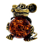 0058649/141 Сувенир Мышонок (коньячный)